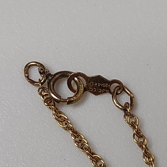 16.5 Inch Gold Filled Apple Necklace - Picture 9 of 12